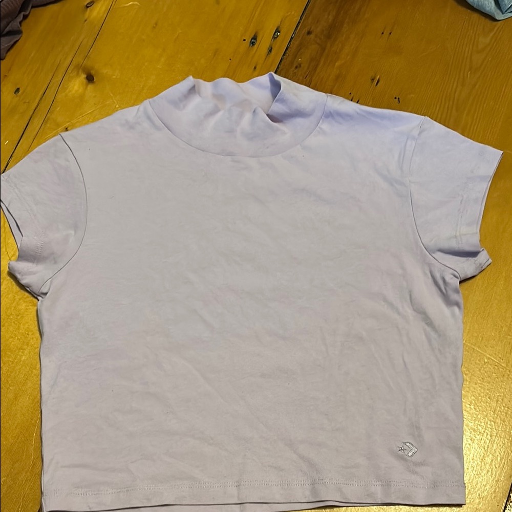 Converse Purple Crop Top